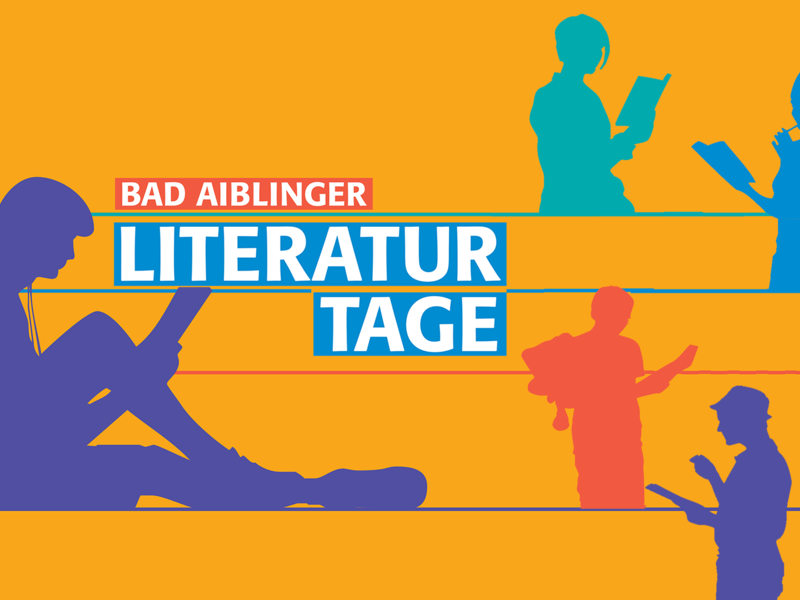 Banner Literaturtage - Lesende