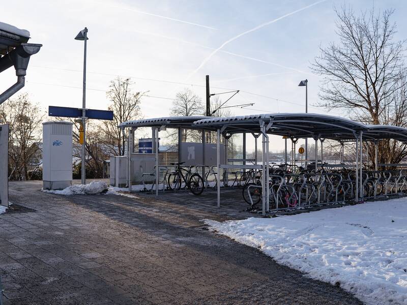 Bahnhof Haltestelle Kurpark Bad Aibling Fahrradstellplätze