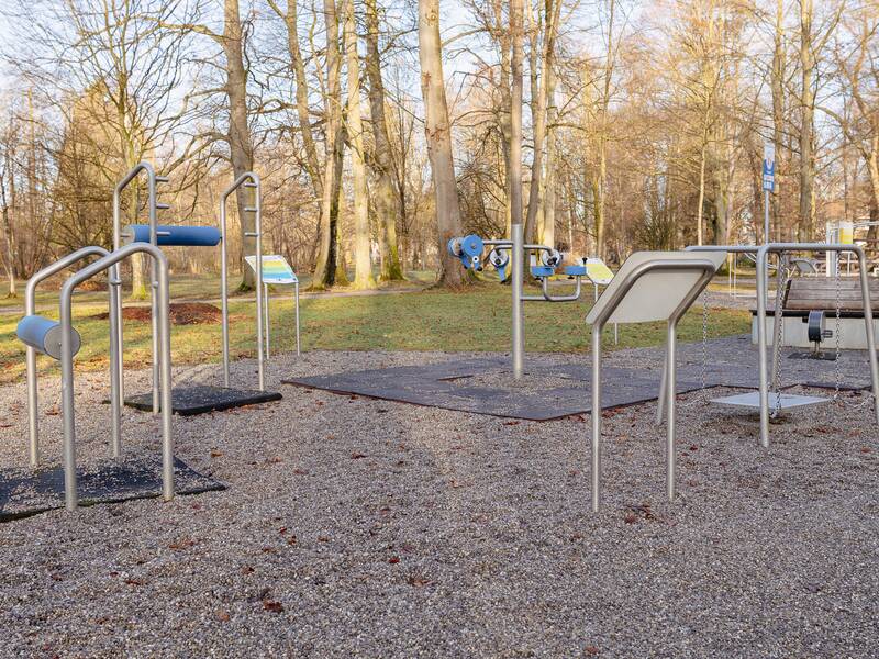 Outdoor Fitness, Fitnessgeräte im Kurpark Bad Aibling